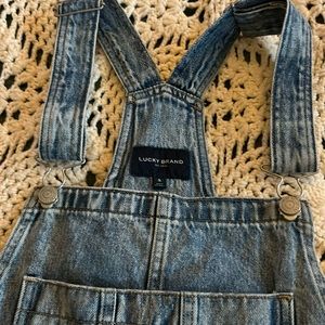 Lucky Brand denim overall shorts